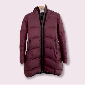 Size 4 Lululemon warm puffer jacket with adjustable waist